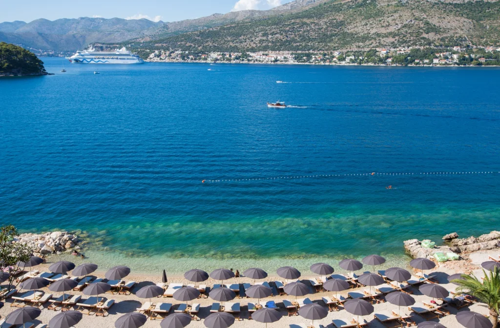 Valamar Tirena Hotel Dubrovnik Coral Beach Club Meer Schiff