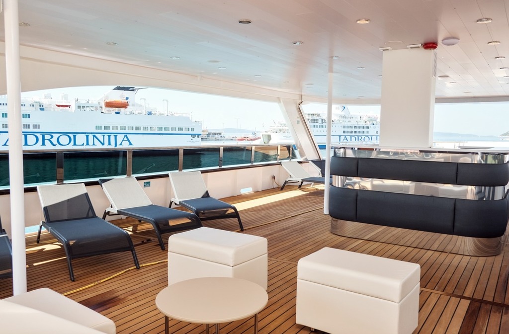 Schiff Inselhuepfen Kreuzfahrt Ms Aurelia Auf Deck
