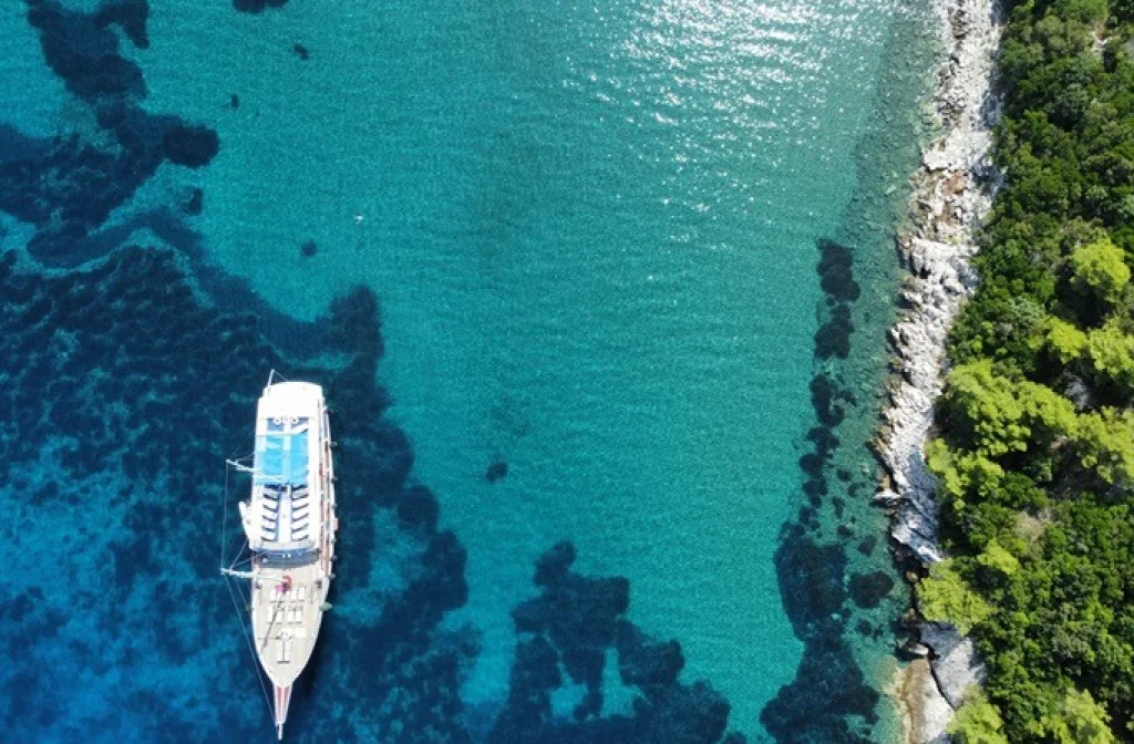 Schiff Jadranska Kraljica Aussenansicht Von Oben