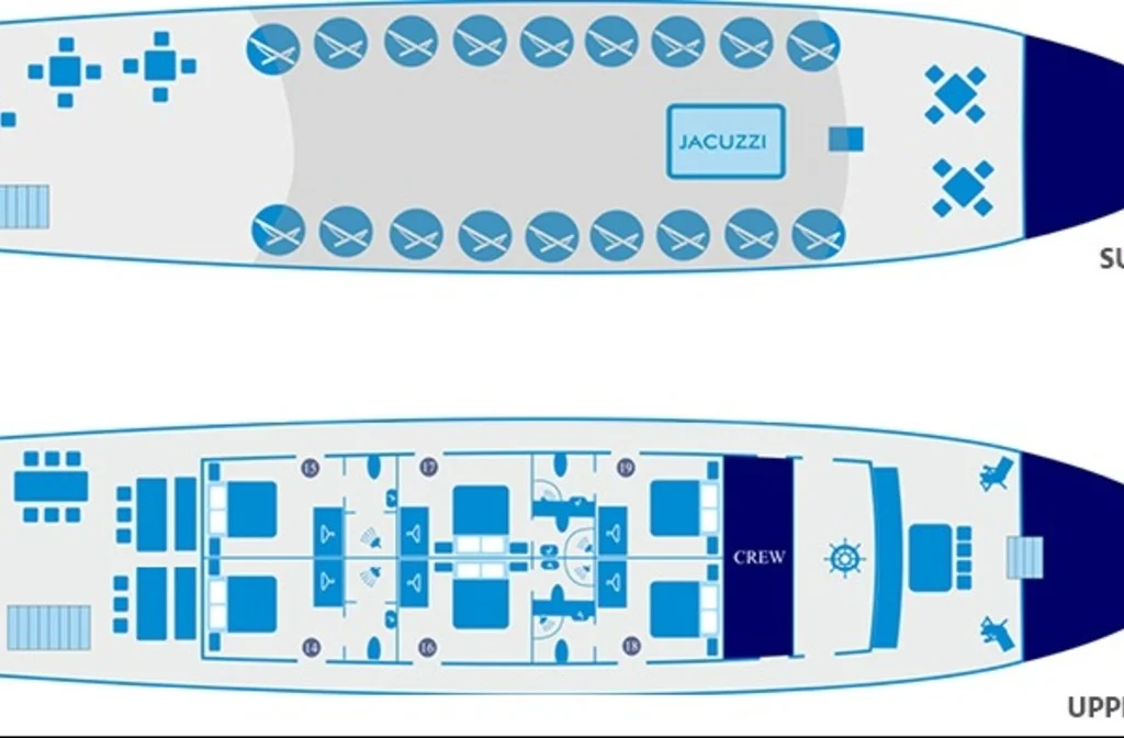 Schiff Inselhuepfen Kreuzfahrt Splendid Cabin Plan