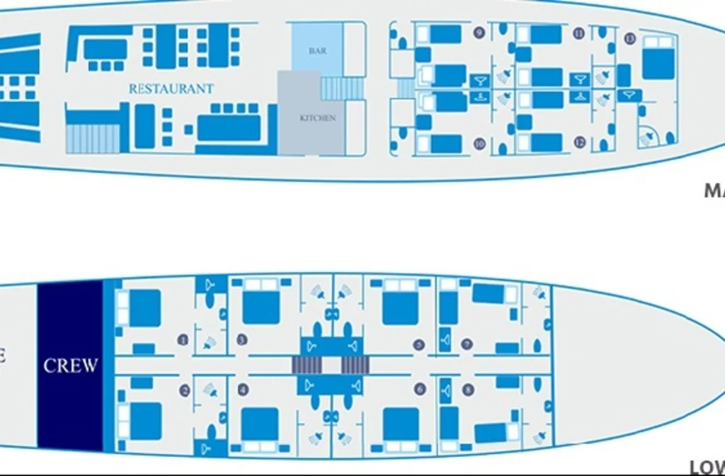 Schiff Inselhuepfen Kreuzfahrt Splendid Cabin Plan