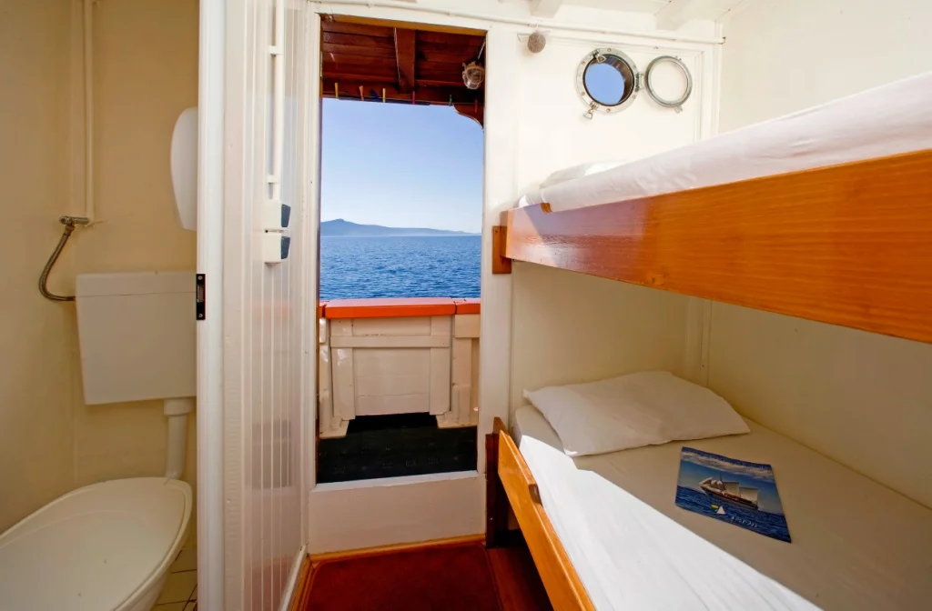 Schiff Dalamtino Kabine Auf Oberdeck Meerblick