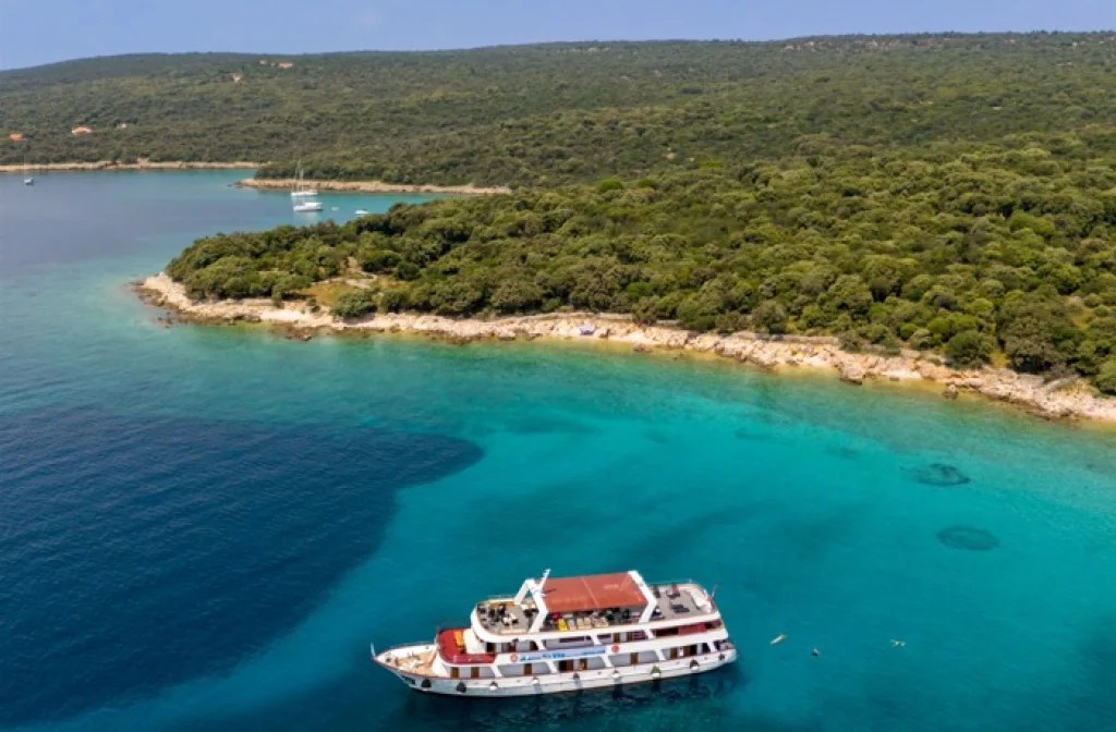 Schiff Vita Aussenansicht Von Oben Backbord