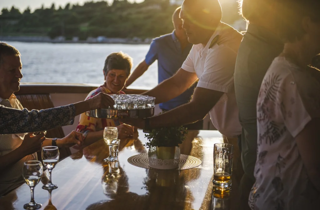 Schiff Amore Kapitaen Feier