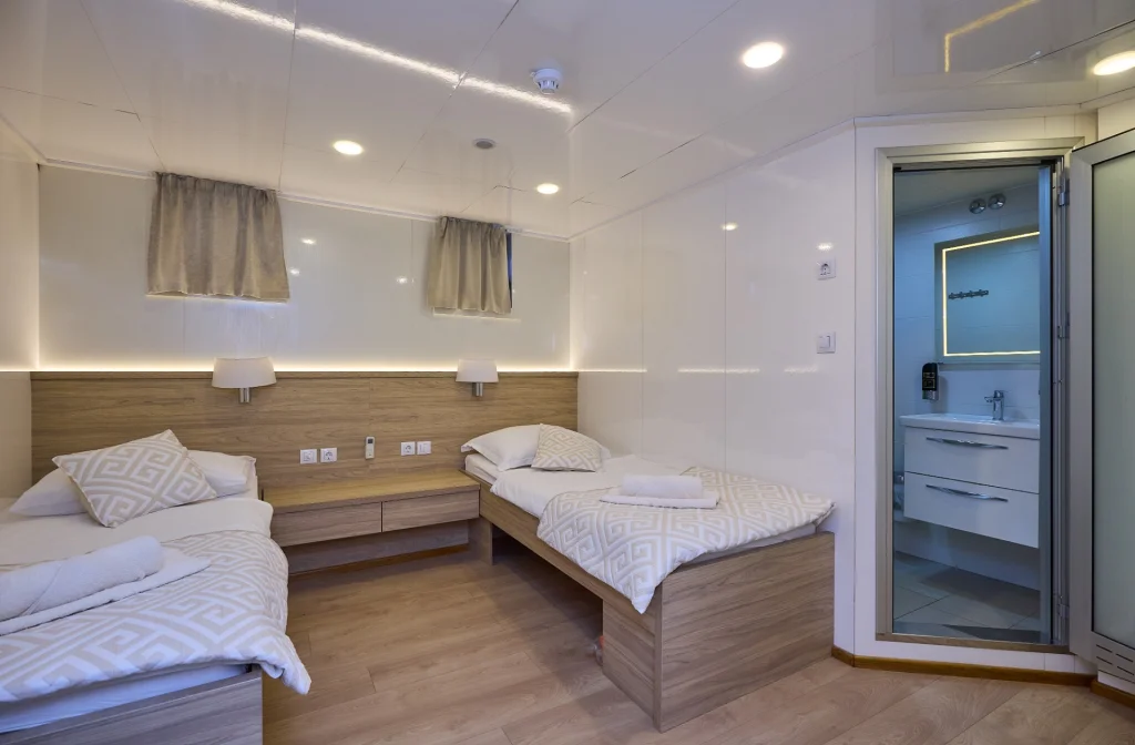 Schiff Relax Kabine Auf Unterdeck Twinbett