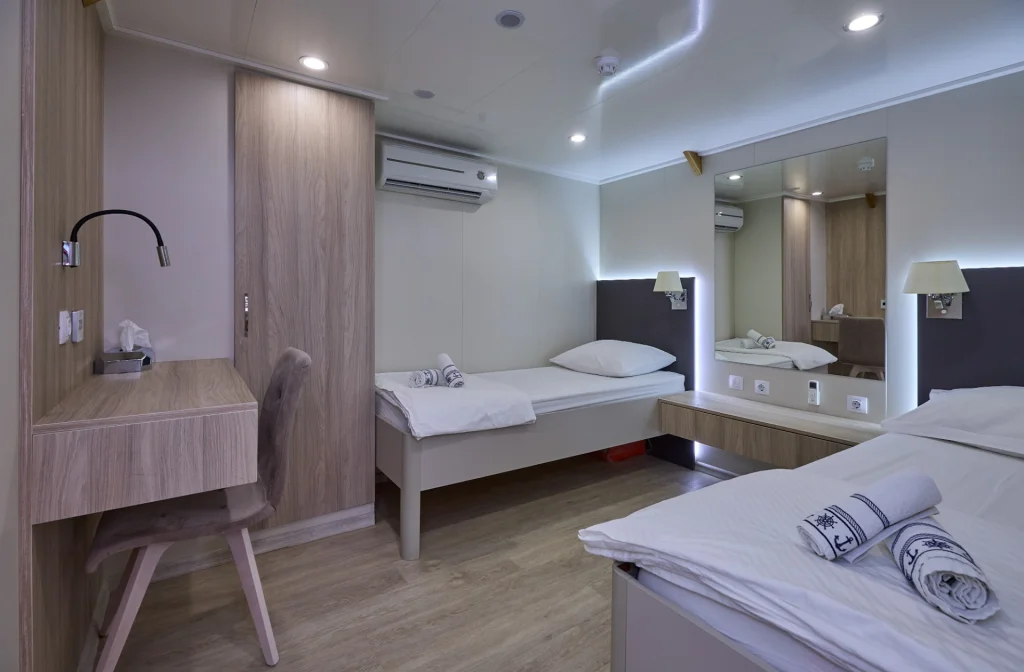 Schiff Azzurro Kabine Auf Hauptdeck Twinbett