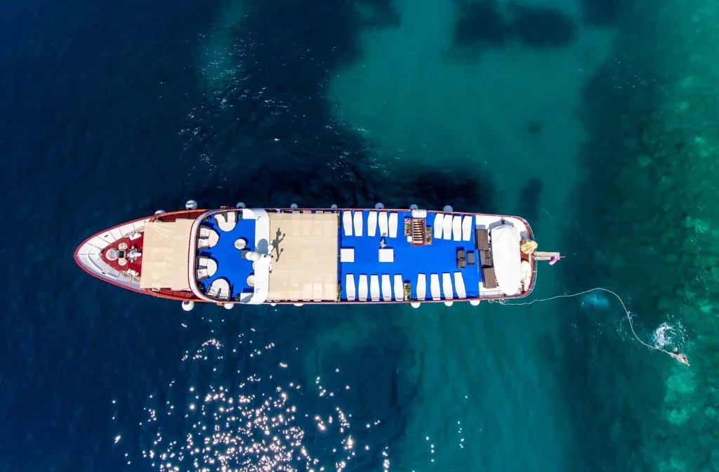 Schiff Inselhuepfen Kraotien Princess Aloha Von Oben