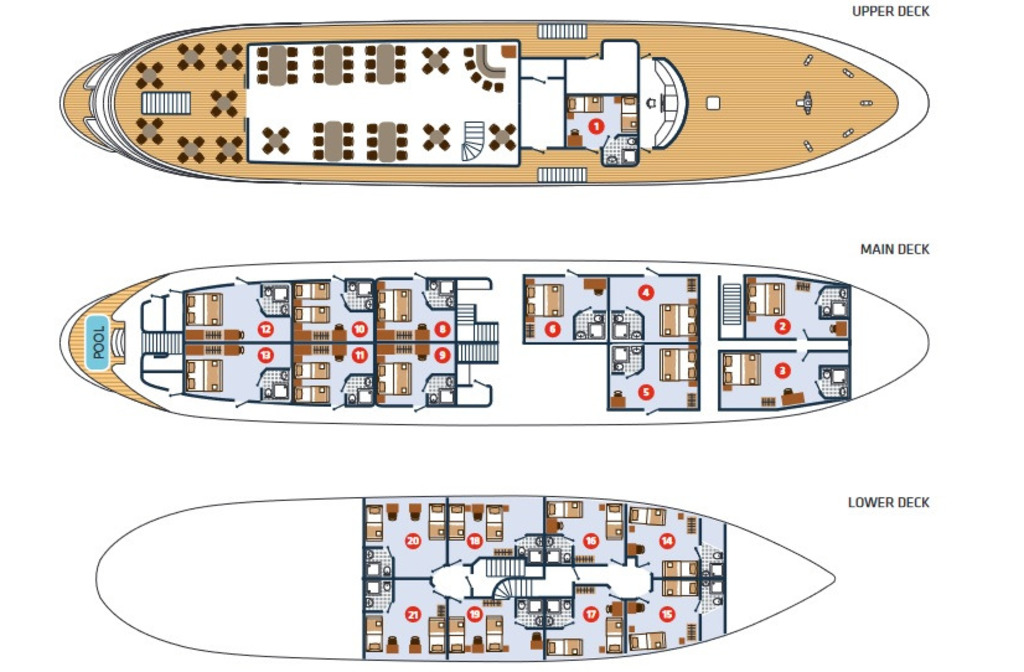 Schiff Prestige Deckplan
