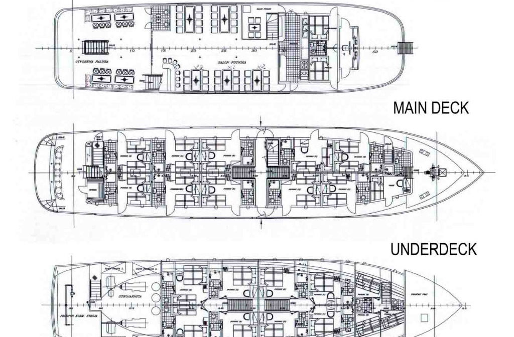 Schiff Kroatien Majestic Deckplan