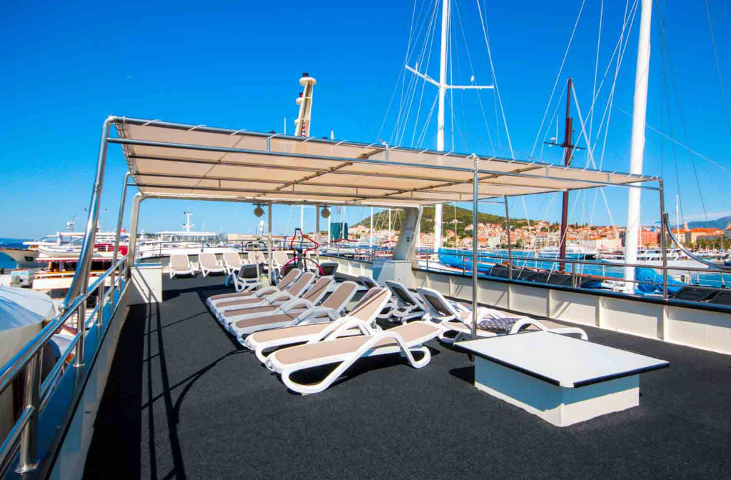 Schiff Kroatien Majestic Sonnendeck