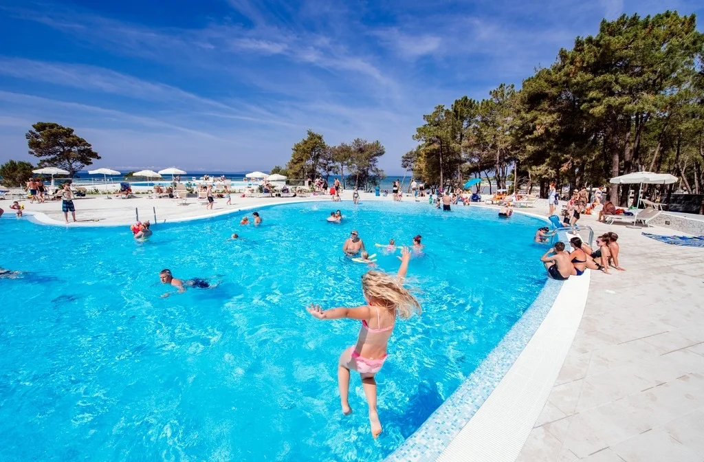 Kroatien Ferienanlagen Norddalmatien Nin Mobilehomeanlage Zaton Pool