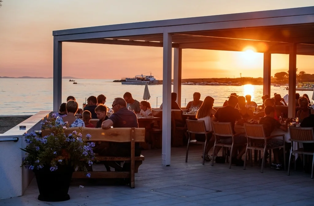 Kroatien Ferienanlagen Norddalmatien Nin Mobilehomeanlage Zaton Restaurant