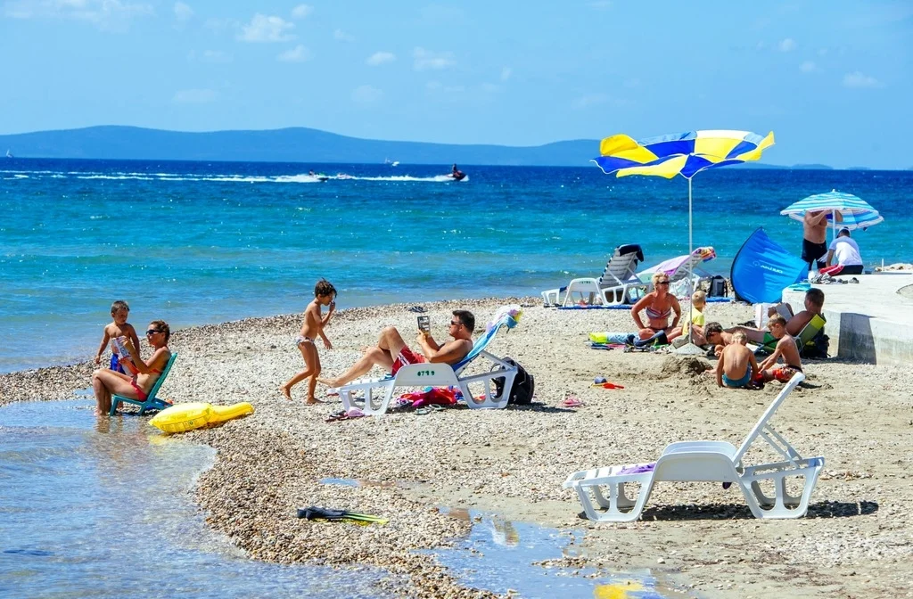 Kroatien Ferienanlagen Norddalmatien Nin Mobilehomeanlage Zaton Strand