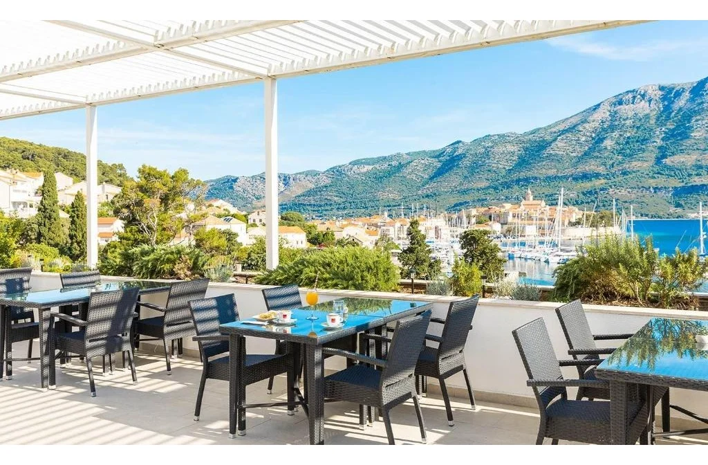 Aminess Marko Polo Maradiso Hotel Korcula Restaurant Terrasse