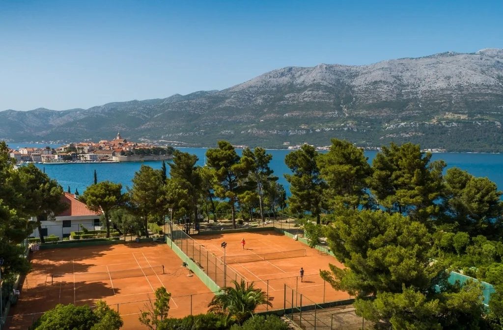 Sueddalmatien Korcula Aminess Hotel Liburna Tennis