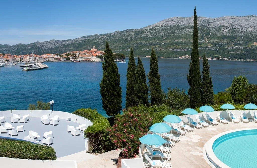 Sueddalmatien Korcula Aminess Hotel Liburna Pool