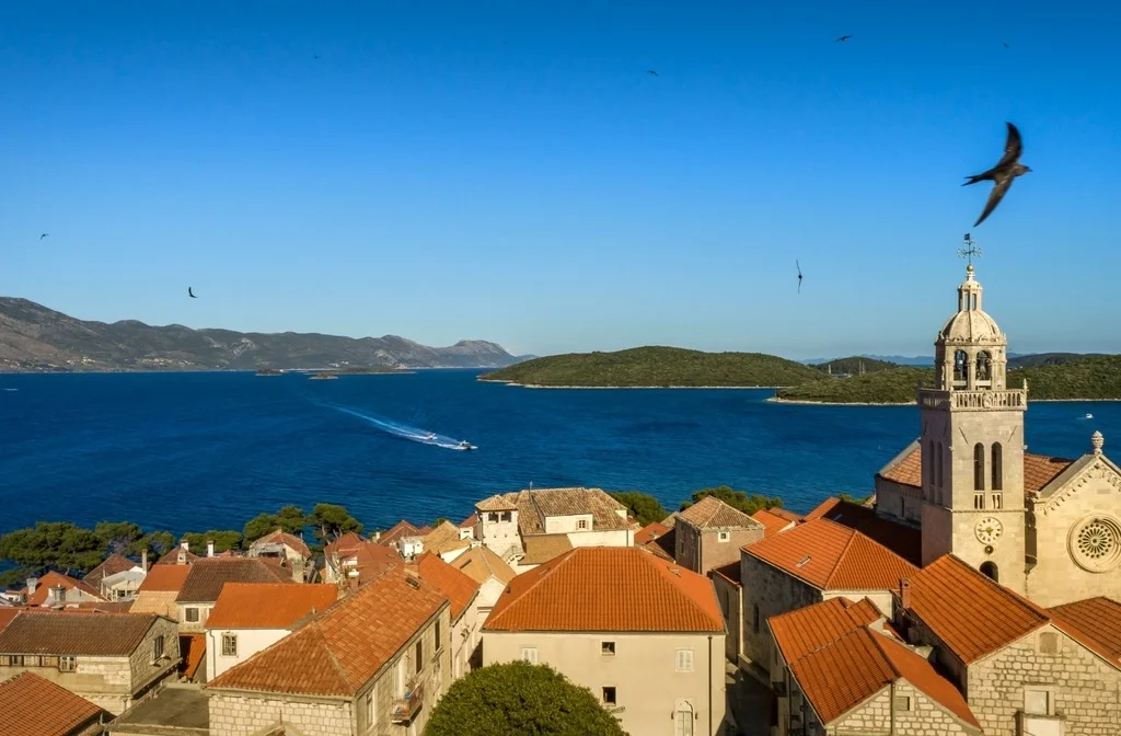 Sueddalmatien Korcula Aminess Hotel Liburna Ortschaft