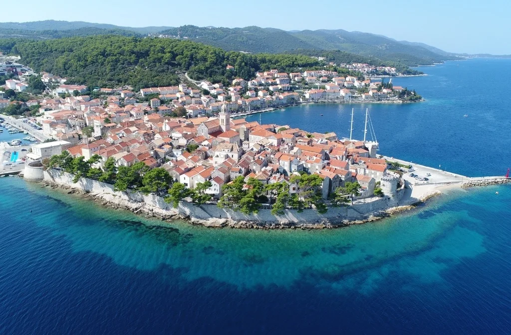 Sueddalmatien Korcula Aminess Hotel Liburna Ortschaft