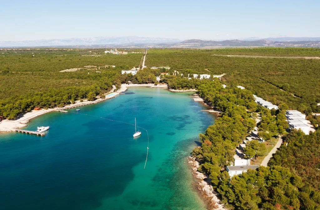 Crvena Luka Resort Biograd Na Moru Aussenansicht Bucht