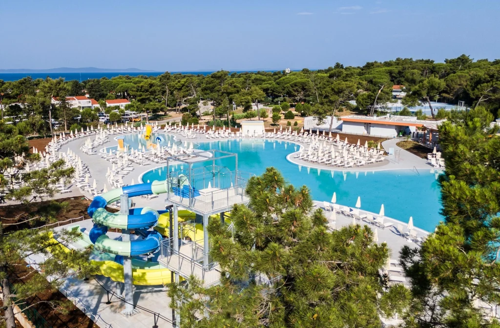 Ferienanlage Zaton Pool Rutsche