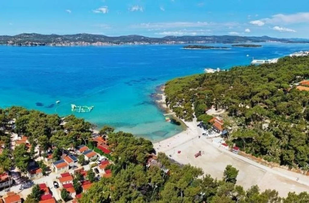 Kroatien Mobilehome Norddalmatien Biograd Na Moru Camp Park Soline Bucht