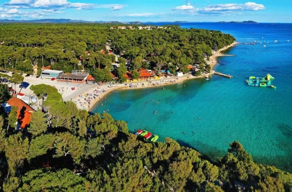 Kroatien Mobilehome Norddalmatien Biograd Na Moru Camp Park Soline Bucht