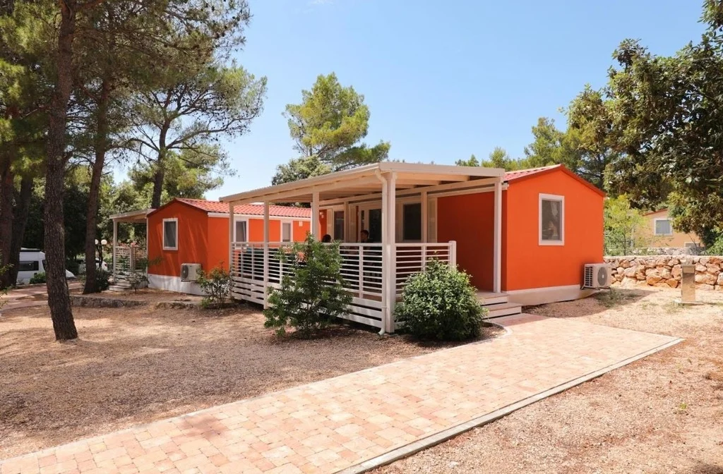 Kroatien Mobilehome Norddalmatien Biograd Na Moru Camp Park Soline Aussenansicht