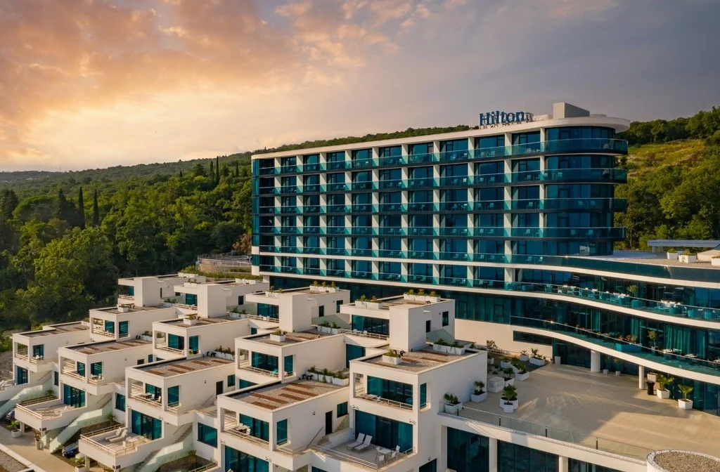 Kvarner Bucht Rijeka Hotel Hilton Rijeka Costabella Beach Resort And Spa Aussenansicht