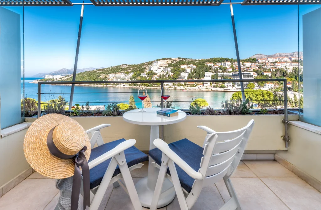 Hotel Uvala Dubrovnik Standard Doppelzimmer Meerseite Balkon