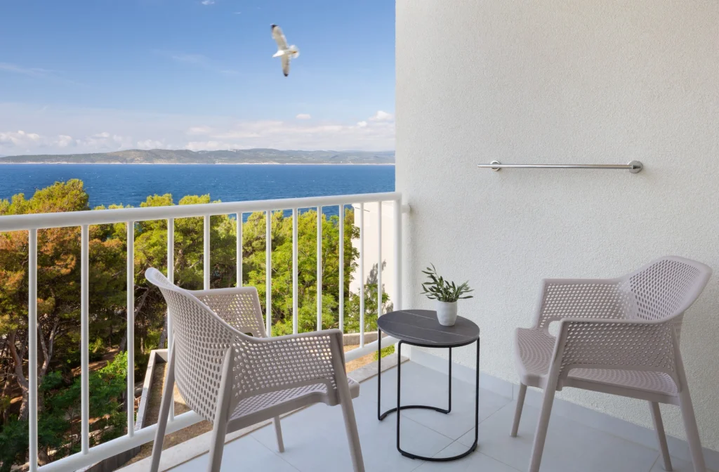 Bluesun Hotel Marina Brela Doppelzimmer Superior Balkon Meerseite Blick