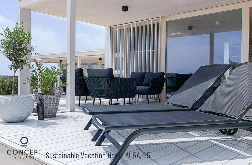 Oi Concept Village Buqez Premium Home Terrasse Liegestuhl