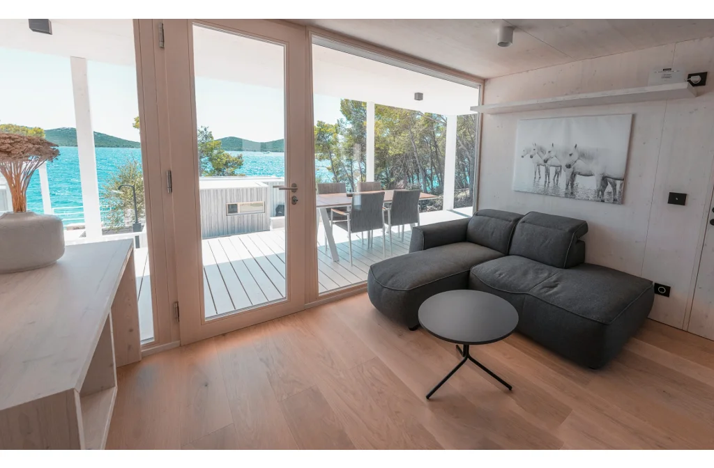 Oi Concept Village Vita Deluxe Mobile Home Pool Meerblick Sofa Terasse