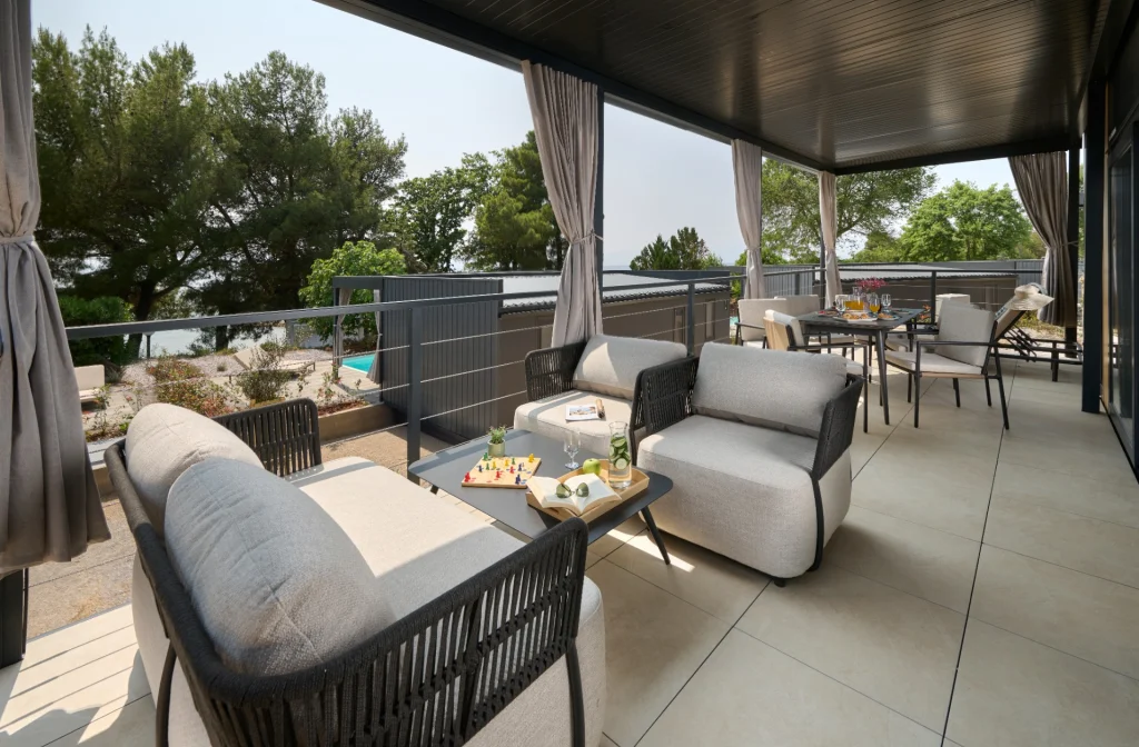 Aminess Style Glamping Villas Holiday Homes Amber Luxury Holiday Home Terrasse Lounge