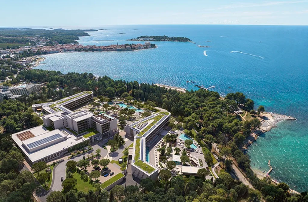 Pical Resort Porec Aussenansicht Von Oben Meer