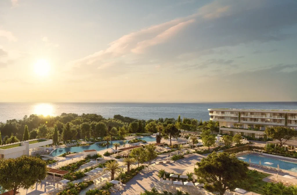 Pical Resort Porec Aussenansicht Sonnenuntergang