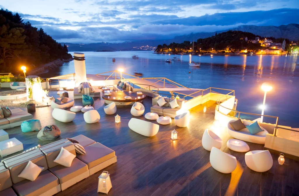 Hotel Croatia Cavtat Terrasse Meerblick