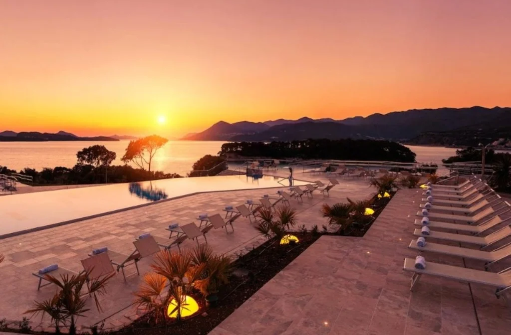 Dubrovnik Valamar Argosy Terrasse Sonnenuntergang