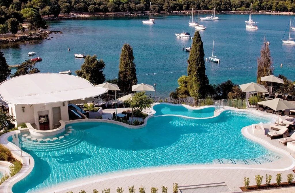 Hotel Monte Mulini Rovinj Poolblick