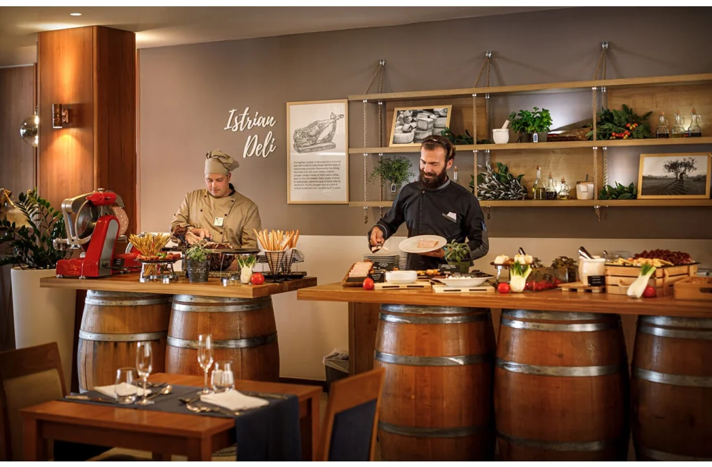 Valamar Riviera Hotel Residence Porec Restuarant Fruestueck