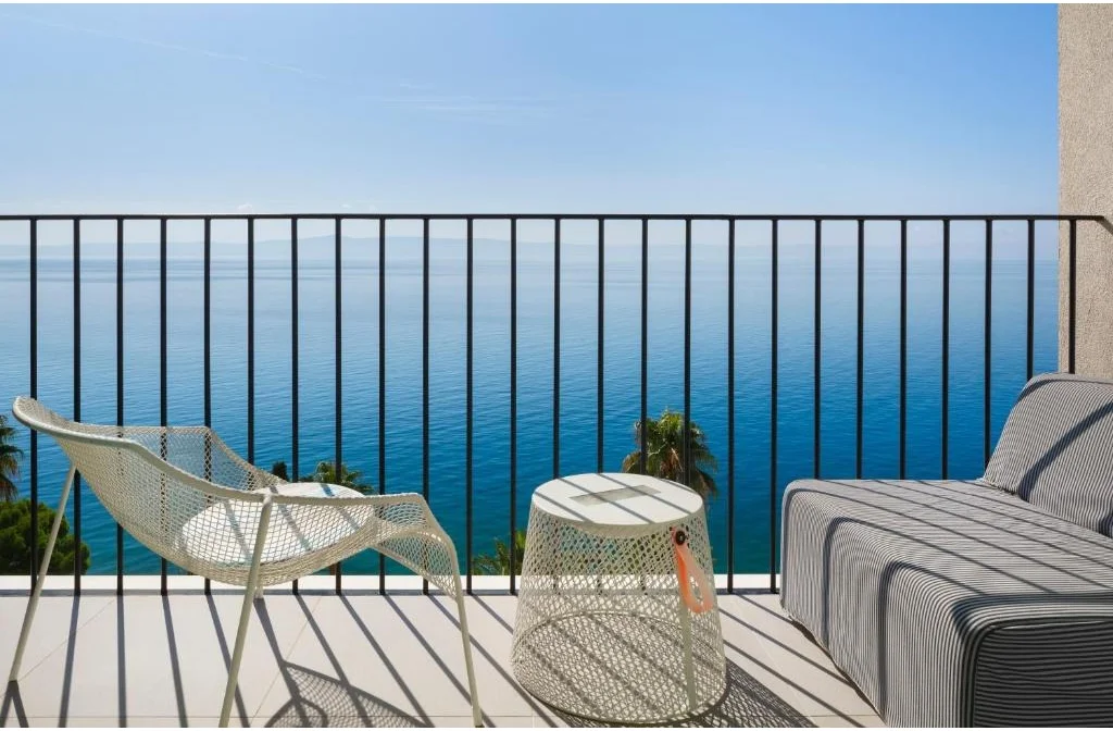 Bluesun Hotel Jadran Tucepi Doppelzimmer Superior Meerblick Bett