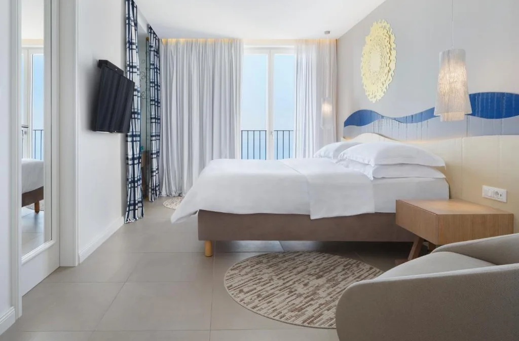 Bluesun Hotel Jadran Tucepi Doppelzimmer Superior Meerblick Bett