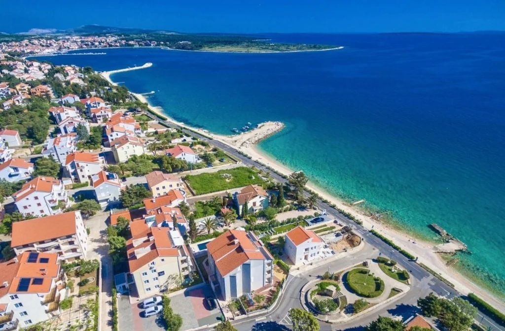 Kroatien Appartements Novalja Zrce Insel Pag Villa Maelise Strand
