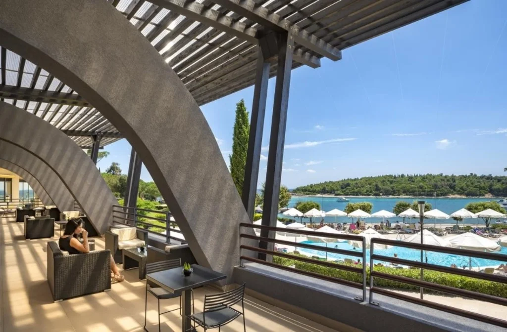 Insel Crveni Otok Rovinj Island Hotel Istra Terrasse Pool