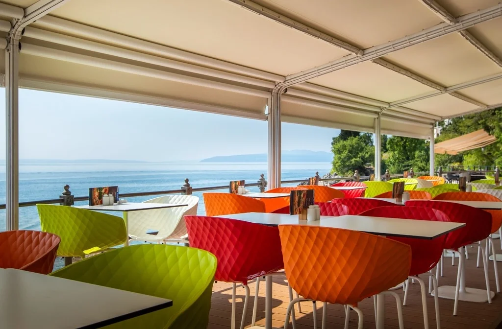 Kvarnerbucht Opatija Hotel Istra Liburnia Terrasse