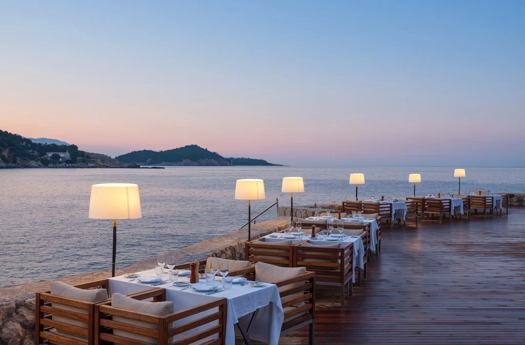 Sueddalmatien Dubrovnik Hotel Rixos Premium Dubrovnik Restaurant Fish Aussen