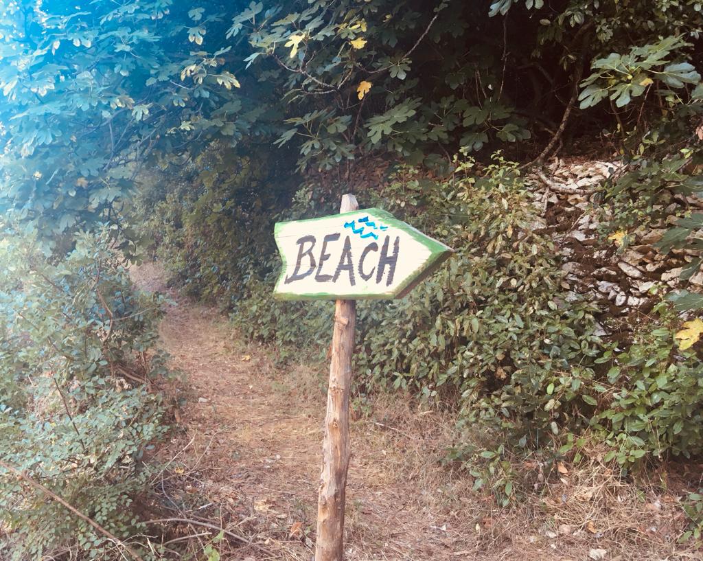 Weg zum Strand